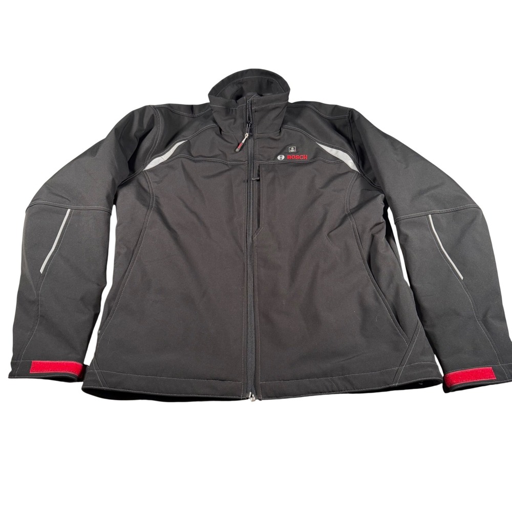 Bosch Heated Softshell Jacket Men Large Black PSJ120 Workwear NO BATTERY